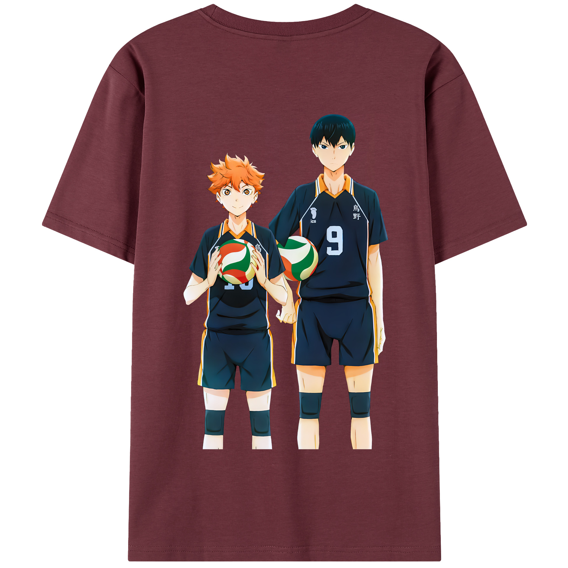 （画像用） ハイキュー!! Haikyu!! 綿100％半袖Tシャツ（背面プリント）